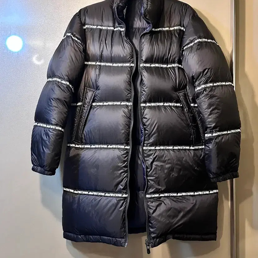 First Down Reversible Puffer Jacket - Navy & Blac… - image 2