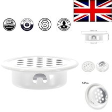 Flat Circle Mesh Airflow Vents, 1.38" Outside – Perfect for Home Use, Set of 5