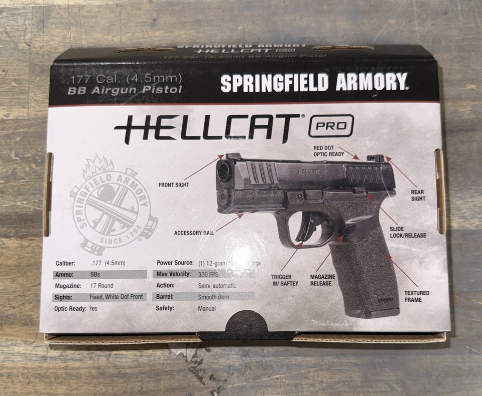 Air Venturi Springfield Armory Hellcat Pro CO2 BB Pistol .177 - SA ...