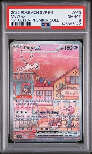 2023 POKEMON SVP PROMO 151 ULTRA-PREMIUM COLLECTION #053 MEW EX PSA 8
