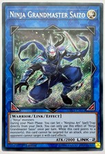 SHVA-DE011 Ninja-Großmeister Saizo - Secret Rare 1. Auflage Near Mint YuGiOh
