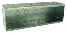 RACO 965 3-1/2-Inch Deep 134.8 Cubic Inch 6-Gang Nongangable Masonry Box, Gray