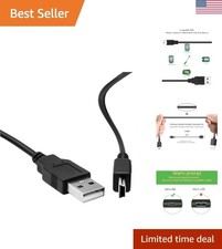 Leapfrog Replacement Charger - 5 FT Black Power Supply Cable Cord for LeapPad...
