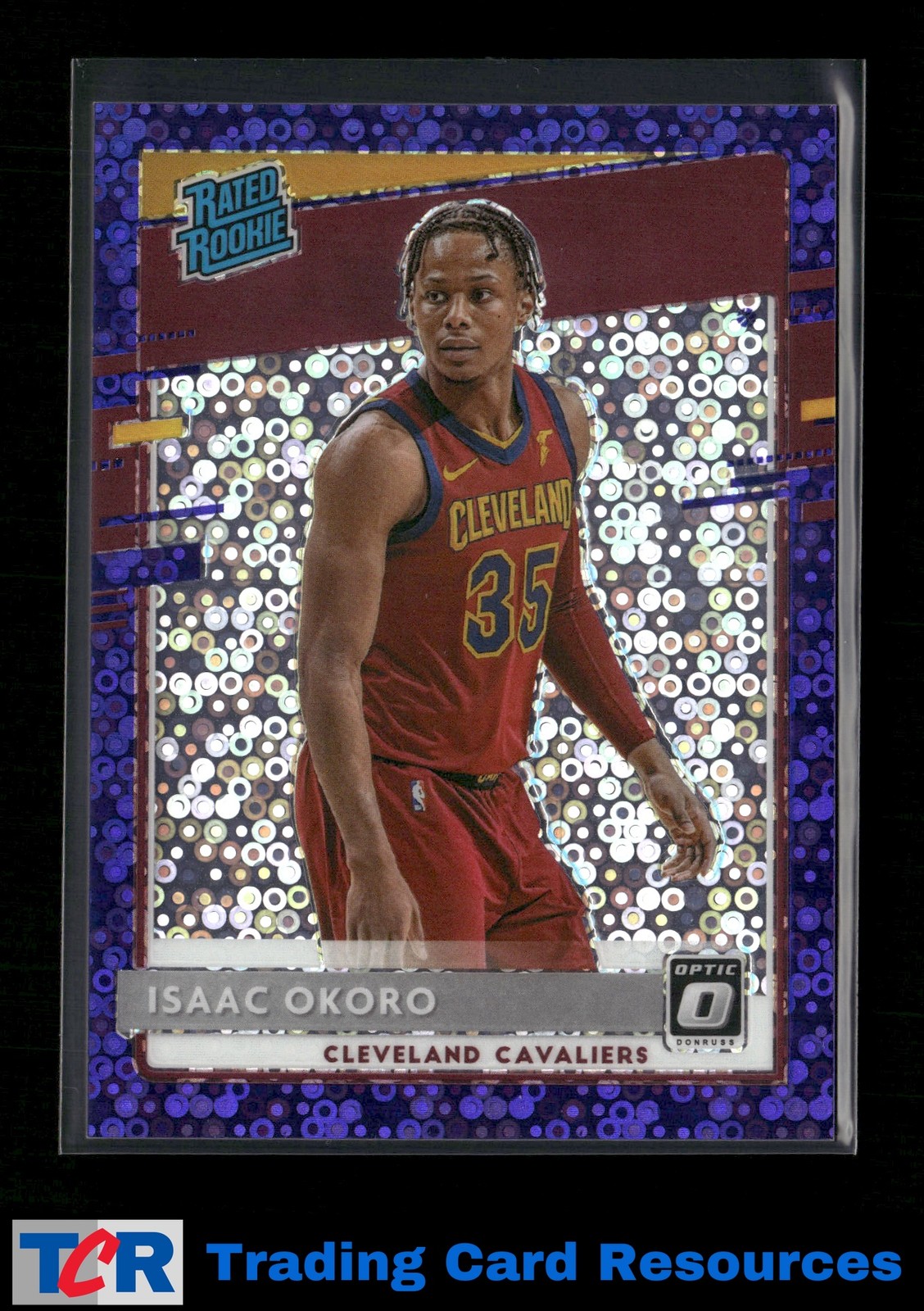 2020-21 Donruss Optic #155 Isaac Okoro Fast Break Purple #/95