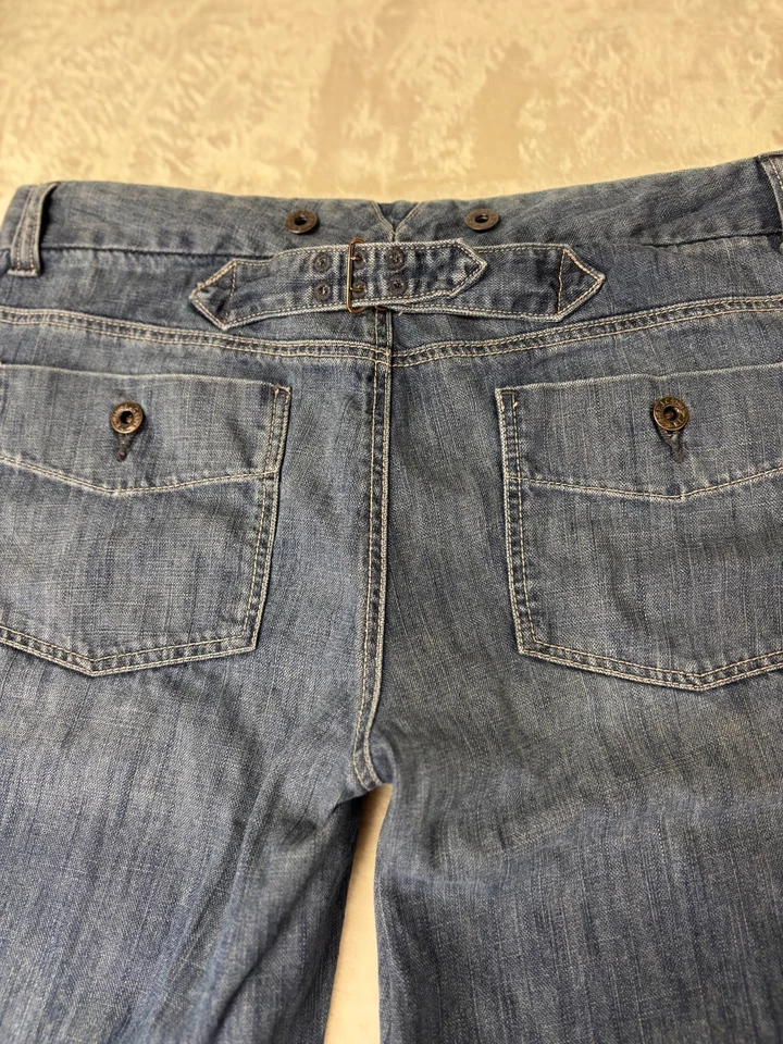 Pantalones de mezclilla vintage Y2K Ralph Lauren Polo Jeans Co para mujer 8 piernas anchas acampanadas Foto 4 de 4