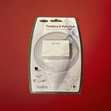 Belkin 6 Pin FireWire 6-Port Mini Hub F5U526-APL MAC PC New Old Stock Sealed