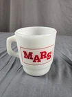 MARS Candy Stackable Mug Anchor Hocking USA Milk Glass Vintage