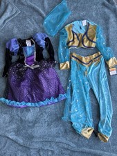 Dress Up Costume Genie / Princess Jasmine AND Witch / Dark Fairy Size Small 4/5