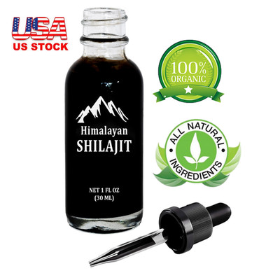 Pure 100% Himalayan Shilagit Liquid Resin Organic, Extremely Potent, Fulvic Acid