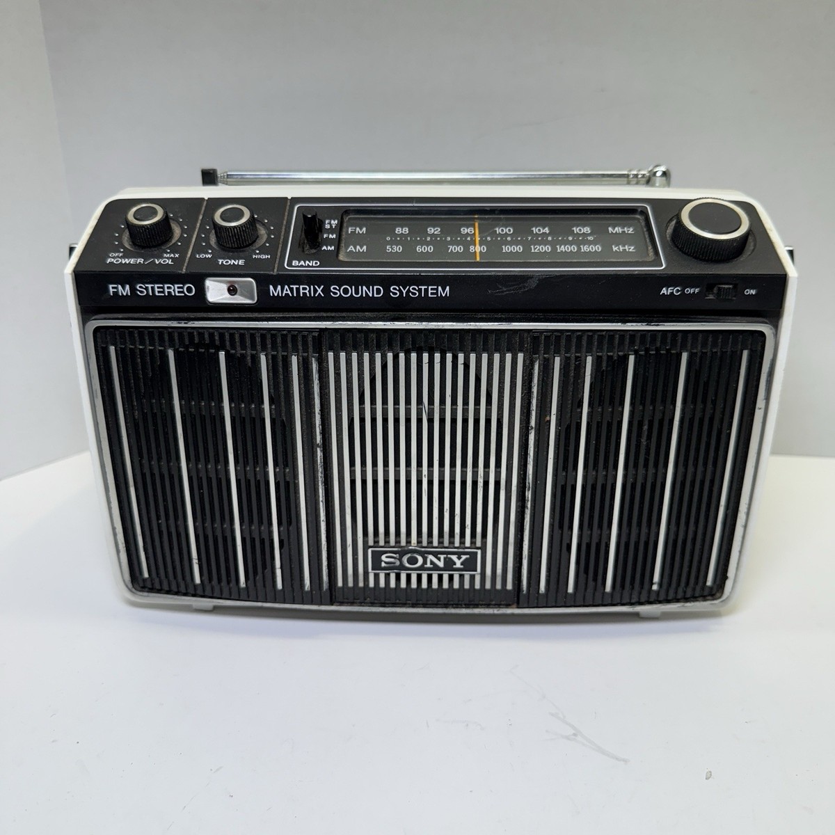 Vintage Sony Matrix Sound System MR-9100W FM Stereo/AM Radio Works