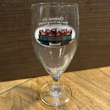 Great Lakes Brewing Christmas Ale Pedestal Stem  Beer Glass