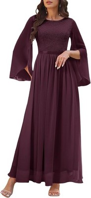 Dresstells Abendkleid, lang, elegant, für Hochzeit, formelle Ballkleider, Chiff