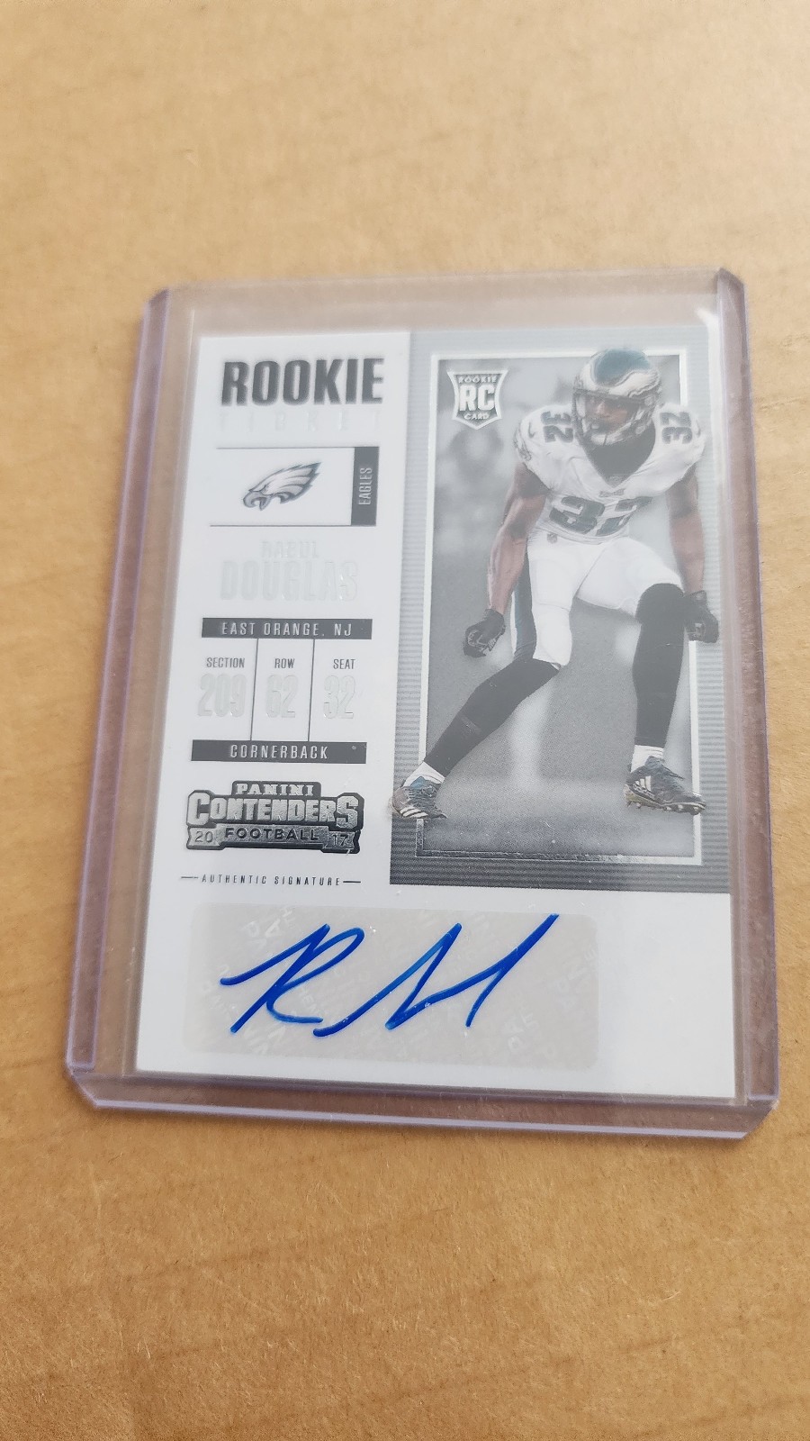 RASUL DOUGLAS 2017 PANINI CONTENDERS ROOKIE TICKET AUTO #166 "DOLPHINS"