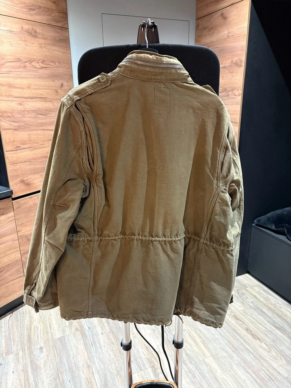 Rare PRPS Military M65 Field Jacket Olive Green Size M - Distressed Cotton Army - product detail image 2
