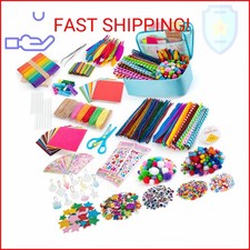 Sundaymot Arts and Crafts Supplies for Kids, 2000 Pcs DIY Craft Kits, Ages 6-10,