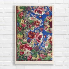 Vintage Floral Tapestry Canvas Print Large Picture Wall Art