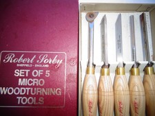 Robert Sorby 46HS Micro Turning Set of 5 Woodturning Tools Sheffield Chisels UK