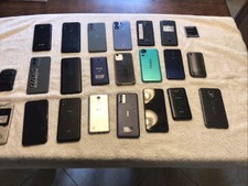 Bulk Lot 22 Cell Phones Untested Mixed Brands For Parts Scrap Gold Recovery