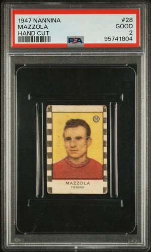 1947 Nannina Valentino Mazzola PSA 2 - Vintage Soccer Card - Torino - Italy