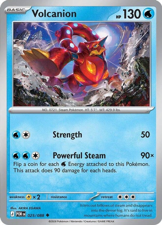 Pokemon Volcanion (25/124) Perfect Order NM