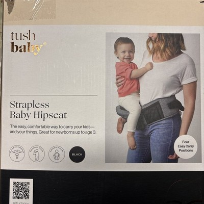 tushbaby Strapless Baby Hipseat Belt, all black. New in box. Amazon.com: Tushbaby Black & Gold Hip Seat Carrier with  main image 4