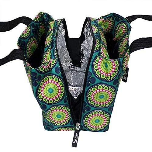 Bolsa de almuerzo aislada Nicole Miller - Bolsa de hielo refrigerador abierto lonchera para Foo... Foto 4 de 4