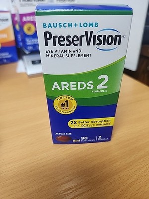 Bausch & Lomb PreserVision  Eye Vitamin and Mineral Supplement - 90 Soft Gels