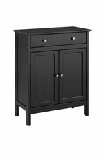 Bathroom Cabinet with Drawers Door Wooden Cupboard Storage Towel Solid Pine Wood