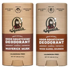 Natural Men's Deodorant - Aluminum Free, Maverick Musk & Wood Barrel Bourbon,...
