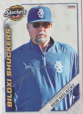 2019 Biloxi Shuckers Bob Milacki PC Milwaukee Brewers