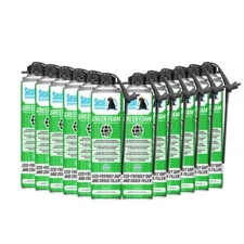 Seal Spray SEALG12 Green Gap and Joint Filler Spray Foam - Pack of 12/18oz Cans
