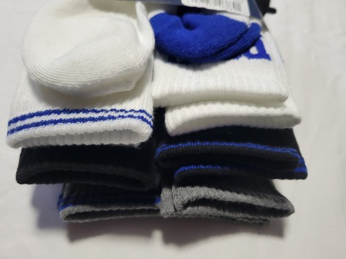 Polo Ralph Lauren Boys 6-pack Crew Socks 6pk athletic socks sz 8-9.5 Multi Color - Picture 5 of 8
