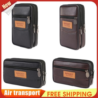 Multifunktions PU Gürteltasche für Männer Outdoor Sport Handy Handtasche Bauchtasche Gürteltaschen