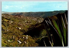 Postcard Islas Canarias Vista de Teror desde El Balcon de Zamora en Gran Canaria