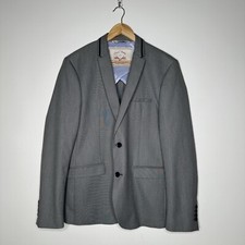 ZARA MAN Denim Couture NEW! Grey Two Button Blazer Size 42
