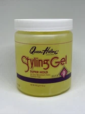 Queen Helene Hair Styling Gel Super Hold 9 Alcohol-Free 16 Ounce