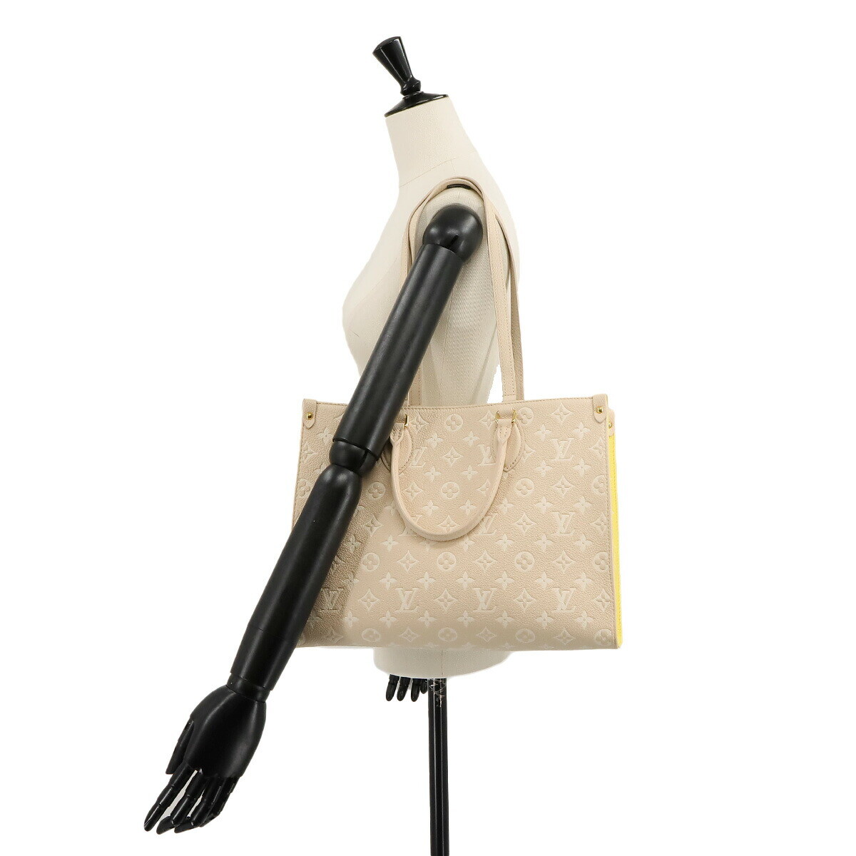 LOUIS VUITTON Monogram Empreinte Onthego MM Tote Shoulder Bag 