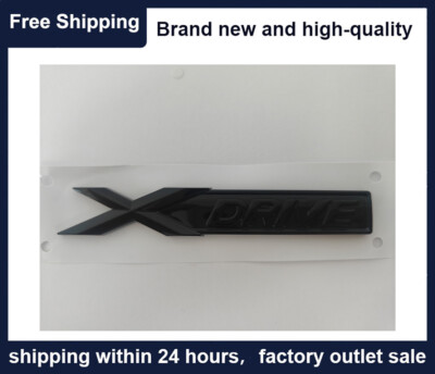 Gloss Black Power Performance xDrive Logo Emblem Badge Side Fender Trunk Lid M