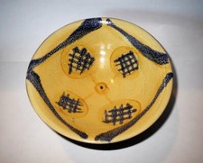 Old Chinese YELLOW CELADON GLAZE POTTERY - RICE BOWL