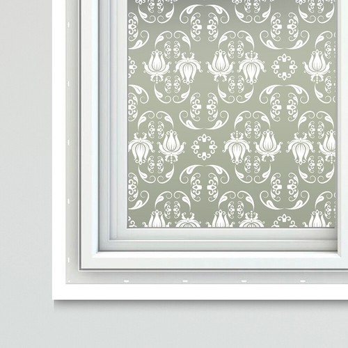 Privacy Frosted Window Film Decorative Etched Feature Glass Self Adhesive Vinyl - Picture 25 of 25