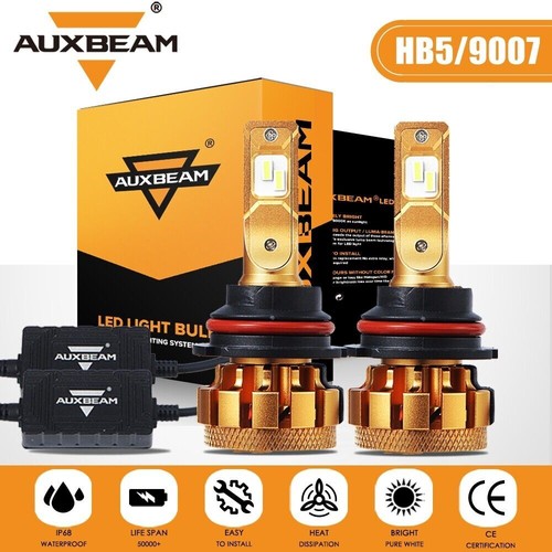 AUXBEAM 9007 H13 9006 CANBUS LED Headlight Foglight for Dodge Ram 1500 2003-2008 - 第 1/15 張圖片