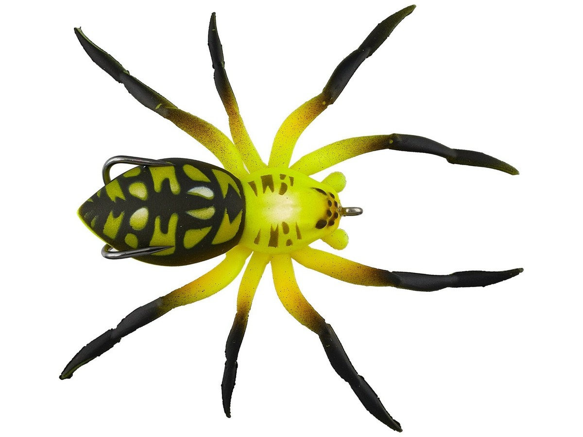 bass spider lure SagaSave Phantom Fishing for Fishing (2.7 Inch) Spider Lure with Self-Righting Ballast for Natural Walking Action Topwater Fishing Bait Hollow Body Weedless-Black-Green : Sports & Outdoors Bass LOVE The Lunkerhunt Phantom