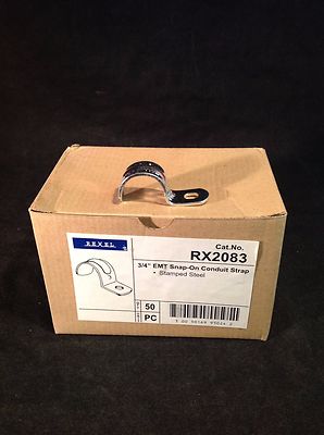 Rexel 3/4'' EMT Snap-On Conduit Strap Cat. No. RX2083 (Box of 50)