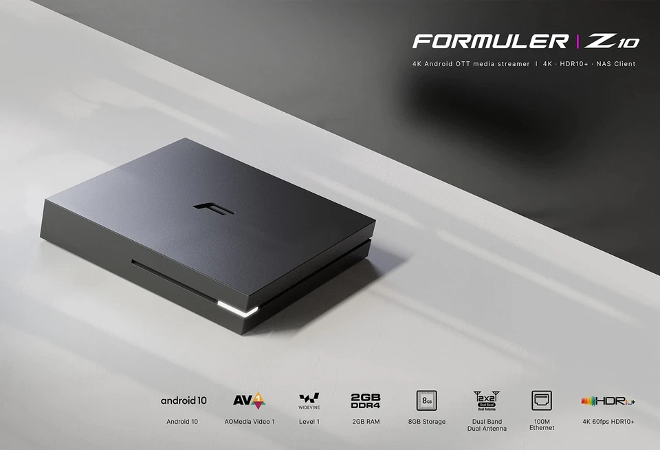 Formuler Z10 4K Streaming Media Player Android 10 2GB RAM 8GB ROM Black - Image 2 of 4