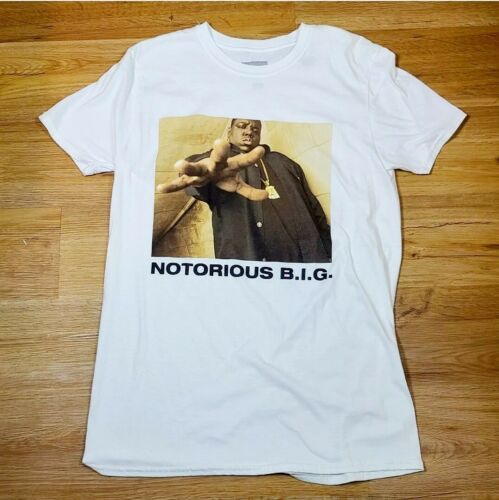 Biggie Smalls Retro White T Shirt Mens Medium M