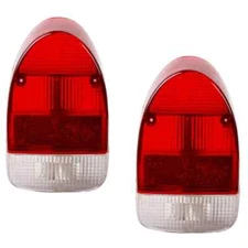 PAIR 71-72 VW super beetle VW bug tail light lens red white, LEFT & RIGHT