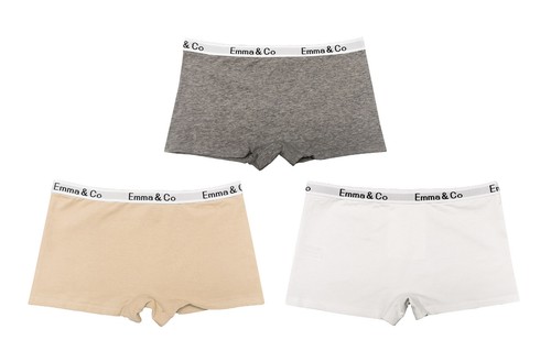 Ladies Girls Cotton Hipster Boxer Short Plain Block Colours pants 6289 - Picture 13 of 16