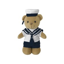 TEDDYB&Auml;R MARINE MATROSENANZUG SEEMANN KAMPF ARMEE OFFIZIER MILIT&Auml;R STIL TOY 20CM