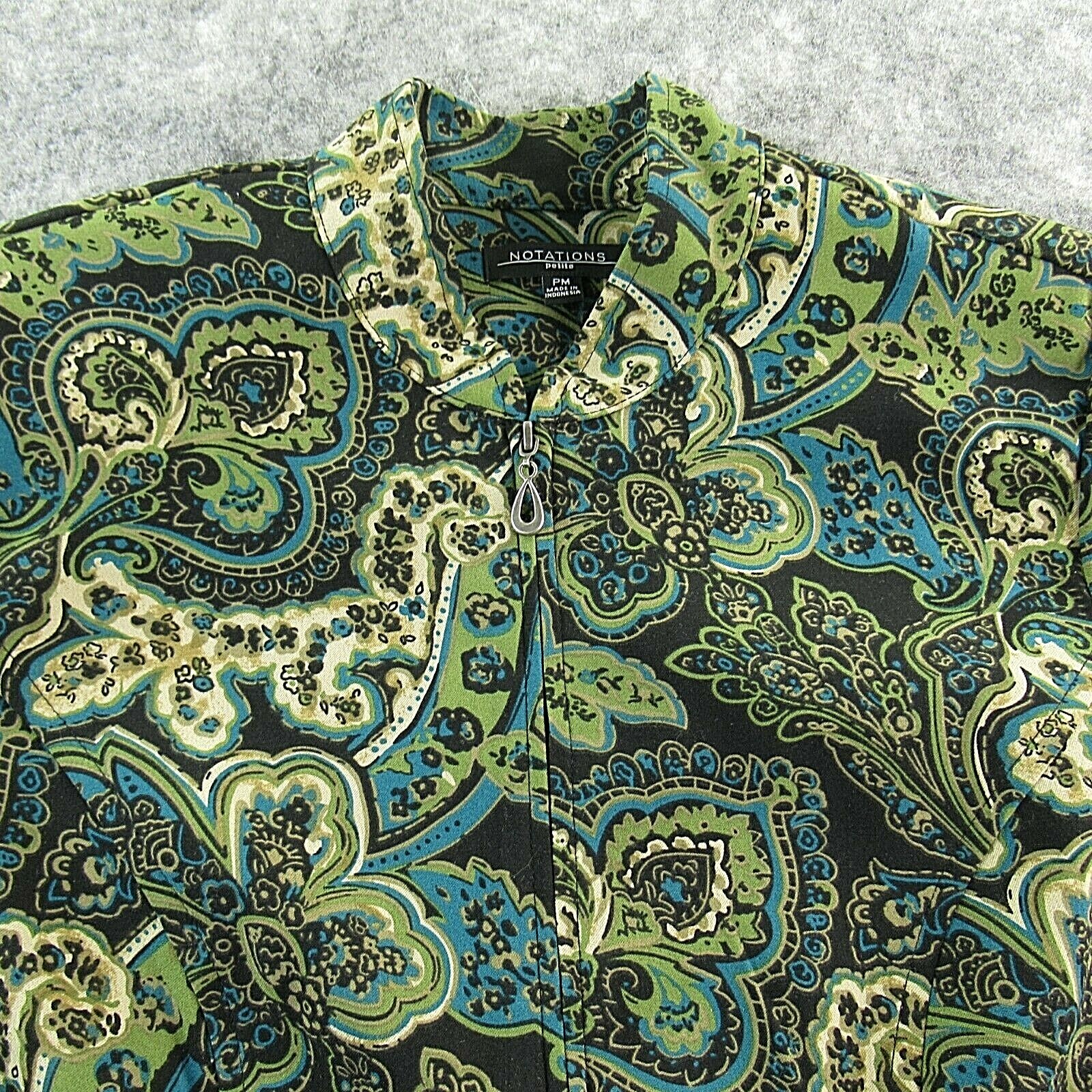 Notations Womens Jacket Shacket Size PM Multicolo… - image 2