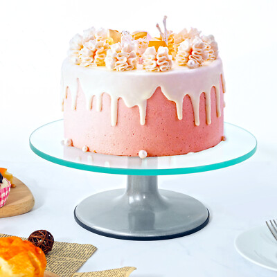 Cake Turntable 12 Inch Glass Cake Dome Glass Cake Turntable 12
